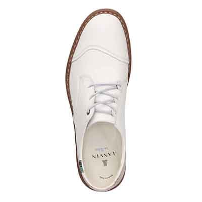 ランバンオンブルー LANVIN en Bleu 「Recovery Shiatsu Insole」搭載で指圧効果により血行を115％促進。LANVIN en Bleu　レースアップ カジュアルシューズ  86474R WHITE 25.0