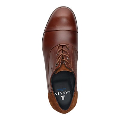 LANVIN en Bleu　アシンメトリーオックスフォード カジュアルシューズ　86482 BROWN 25.0