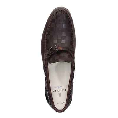 ランバンオンブルー LANVIN en Bleu 「Recovery Shiatsu Insole」搭載で指圧効果により血行をよくする。　フィッシングホックドライビングシューズ　86561R D-BROWN 25.0