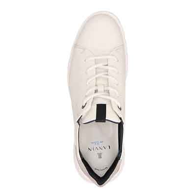 ランバンオンブルー LANVIN en Bleu 「Recovery Shiatsu Insole」搭載で指圧効果により血行を115％促進。 クイックフィットカジュアルレザースニーカー　86579R WHITE 25.0