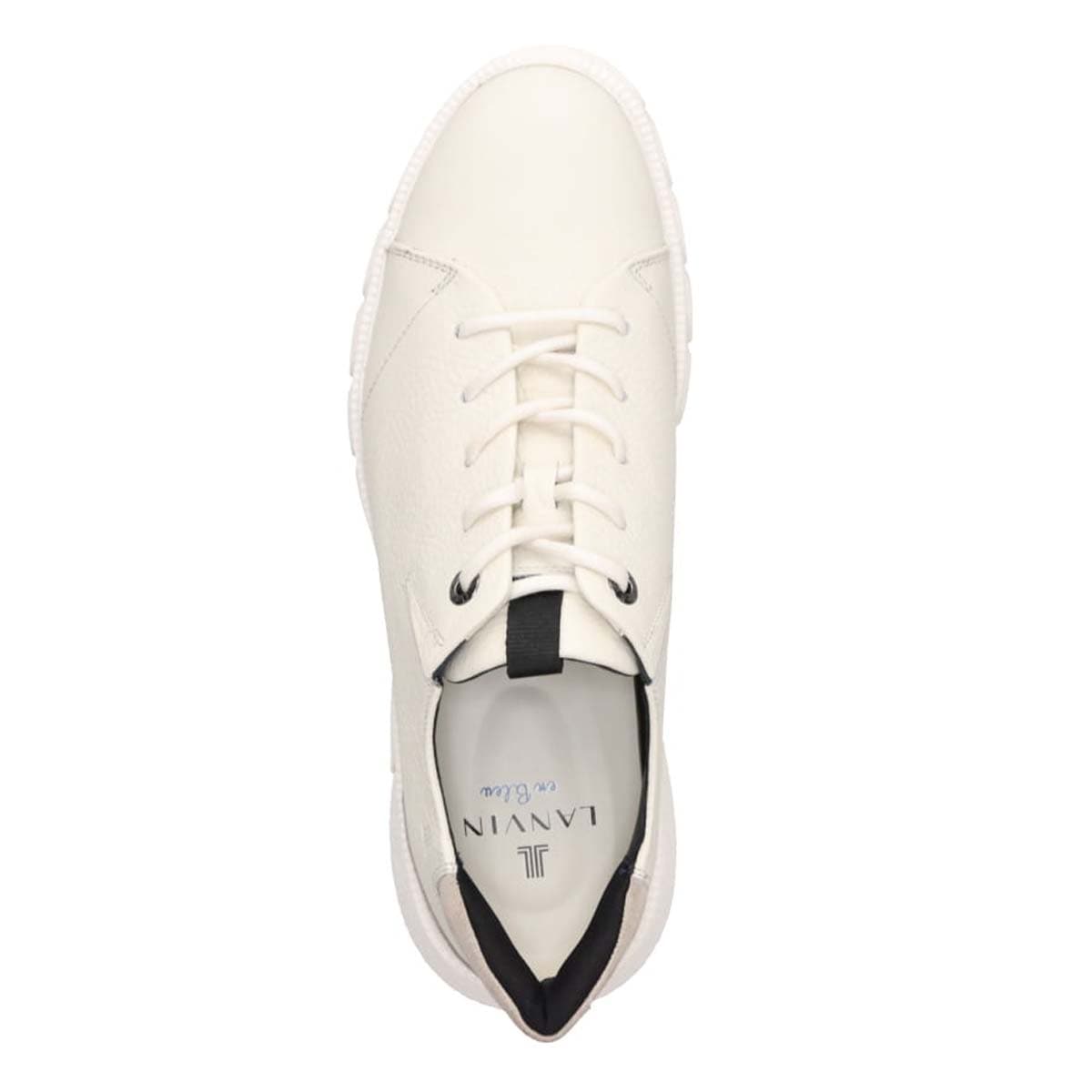 ランバンオンブルー LANVIN en Bleu  カジュアルレザースニーカー　86579 WHITE 25.0