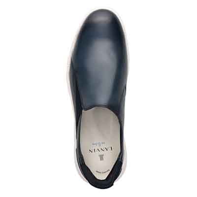 ランバンオンブルー LANVIN en Bleu 「Recovery Shiatsu Insole」搭載で指圧効果により血行を115％促進。 クイックフィットスリッポンカジュアルシューズ　86580R NAVY 25.0