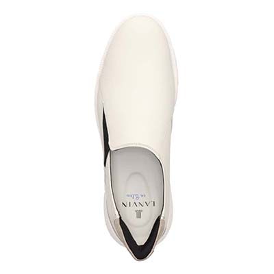 ランバンオンブルー LANVIN en Bleu  スリッポンカジュアルシューズ　86580 WHITE 25.0