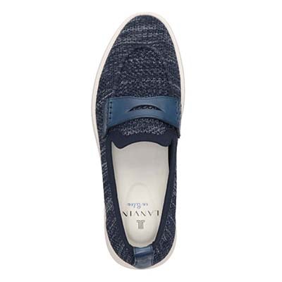 ランバンオンブルー LANVIN en Bleu  スリッポンカジュアルシューズ　86582 NAVY 25.0