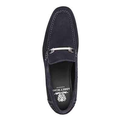 アビーロード ABBEY ROAD ビットスリッポンシューズ  AB8303 NAVY-VELOURS 25.0