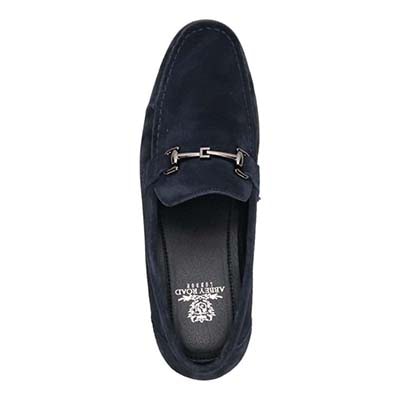 アビーロード ABBEY ROAD ビット金具付きスリッポンビジカジシューズ　AB9513 NAVY-SILK 25.0