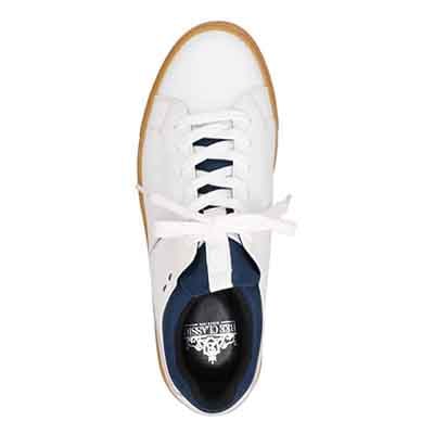 ビークラシック BEE CLASSIC　4cm4時間防水仕様 レザースニーカー　CB6055H WHITE 25.0