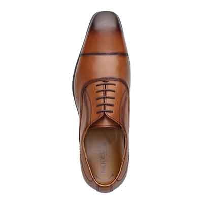 モデロ MODELLO 「Recovery Shiatsu Insole」搭載で指圧効果により血行をよくする。本革 ストレートチップビジネスシューズ  DM1511AR L-BROWN 25.0