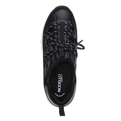 モデロMODELLO「RecoveryShiatsu Insole」搭載で指圧効果により血行をよくする。防水 カジュアルナイロンスニーカー　DM2755R BLACK 25.0