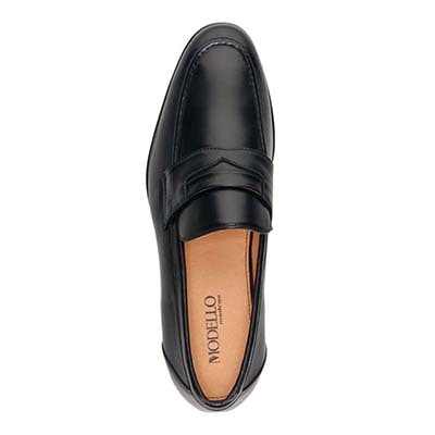 世界初のカバロス加工シリーズ　モデロ MODELLO スリッポンシューズ　DM3344 BLACK 25.0