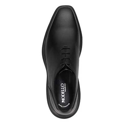 モデロ MODELLO 「リカバリーインソール」搭載で指圧効果により血行を115％促進。ホールカットドレスカジュアルシューズ　DM3352R BLACK 25.0