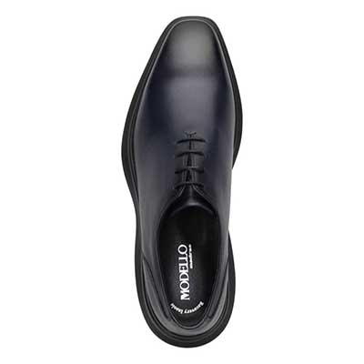 モデロ MODELLO 「リカバリーインソール」搭載で指圧効果により血行を115％促進。ホールカットドレスカジュアルシューズ　DM3352R NAVY 25.0