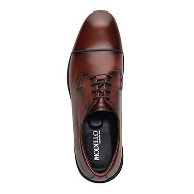 モデロ MODELLO ストレートチップドレスカジュアルレザースニーカー　DM3403 D-BROWN 25.0