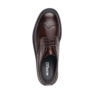 モデロ MODELLO COVEROSS Bee  外羽根ウイングチップドレスシューズ　DM3412 D-BROWN 25.0