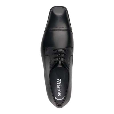 モデロ MODELLO 「リカバリーインソール」搭載で指圧効果により血行を115％促進。外羽根ストレートチップ ドレスシューズ　DM5521XR BLACK 25.0