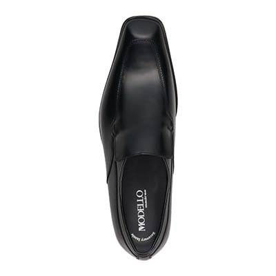 モデロ MODELLO 「リカバリーインソール」搭載で指圧効果により血行を115％促進。ユーチップスリッポンドレスシューズ　DM5522XR BLACK 25.0