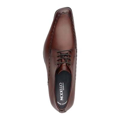 モデロ MODELLO 「リカバリーインソール」搭載で指圧効果により血行を115％促進。ユーチップレースアップドレスシューズ　DM5524XR BROWN 25.0