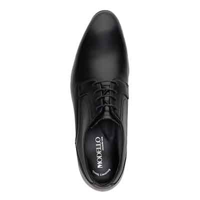 【GORE-TEX】モデロ MODELLO 「リカバリーインソール」搭載で指圧効果により血行をよくする。外羽根プレーントゥビジネスシューズ　DM5531GR BLACK 25.0