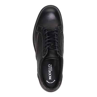 モデロ MODELLO 「Recovery Shiatsu Insole」搭載で指圧効果により血行をよくする。レースアップカジュアルシューズ　DM5535R BLACK 25.0