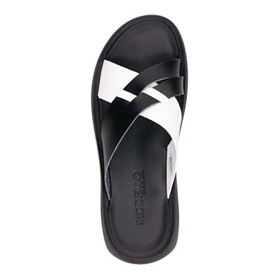 モデロ MODELLO メンズ フラットサンダル　DM5911X BLACK/WHITE M（25～25.5）