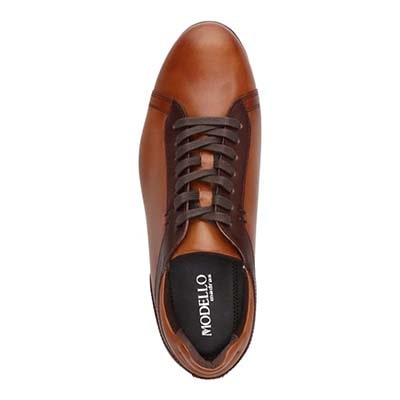 モデロ MODELLO カジュアルレザースニーカー　DM6923 BROWN/DARKBROWN 25.0
