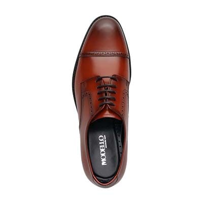 モデロ MODELLO  外羽根ストレートチップ・ビジネスシューズ　DM8045X L-BROWN 25.0