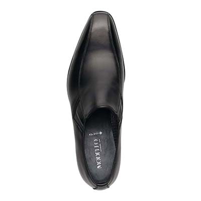 【GORE-TEX】モデロ MODELLO ゴアテックス 高級 スワールモカ スリッポン ドレスシューズ DM853G BLACK 25.0