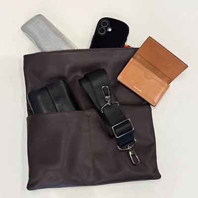 モデロ MODELLO　メンズ本革クラッチバッグ2WAYショルダー　DMB1215 BLACK FREE