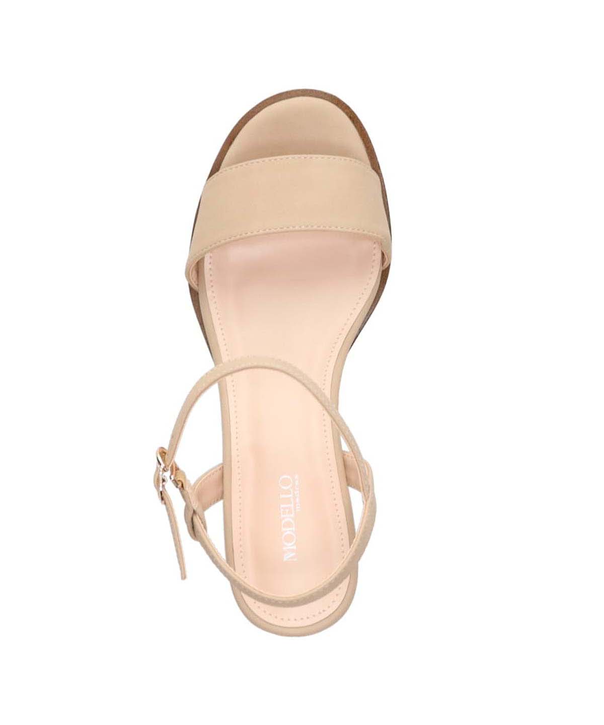 モデロ MODELLO ウェッジサンダル  DML1920 BEIGE-SILKY 23.0