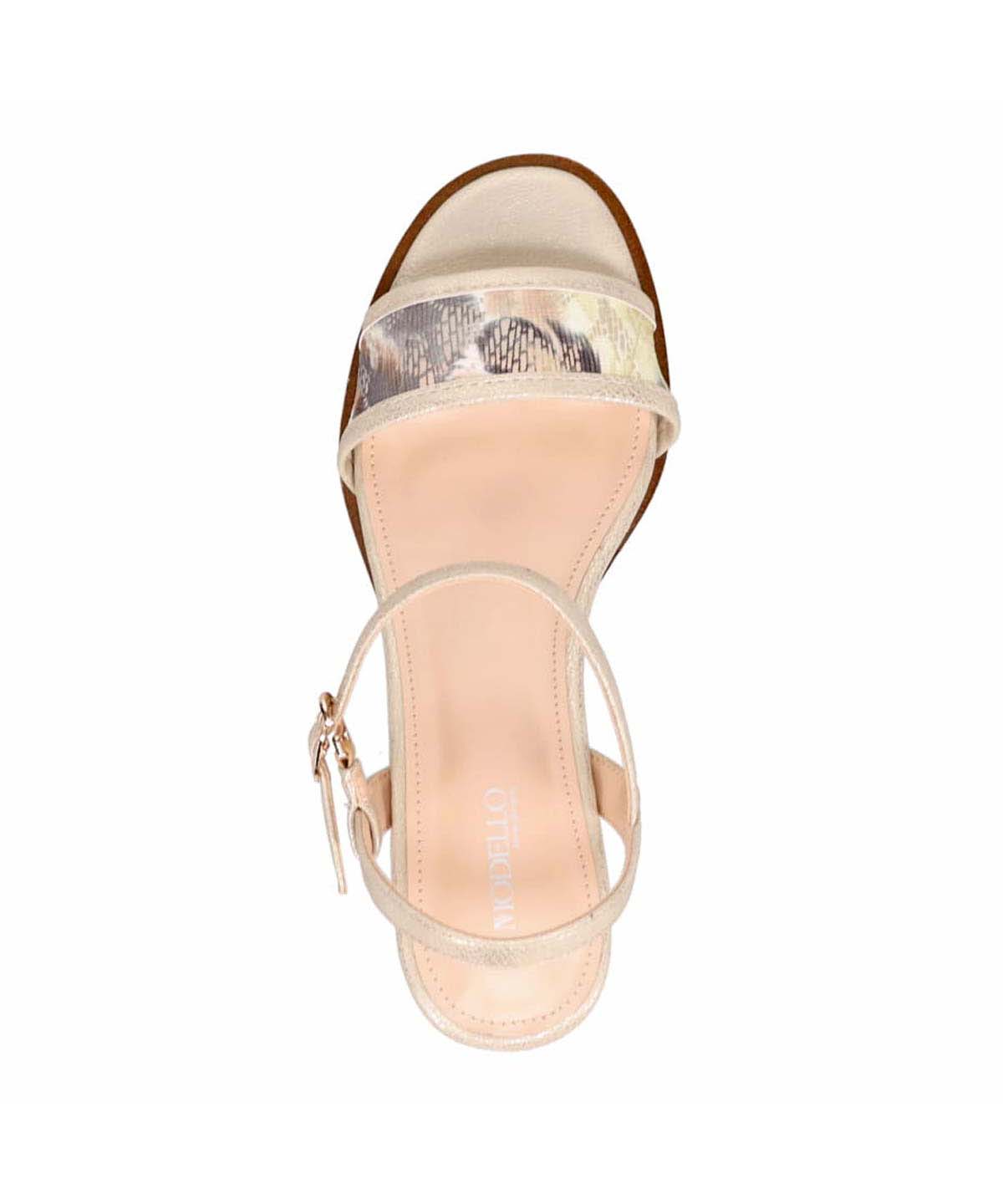 モデロ MODELLO ウェッジサンダル  DML1920 GOLD 23.0