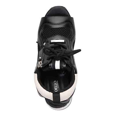 モデロ MODELLO 「リカバリーインソール」搭載で指圧効果により血行を115％促進。Recoveryヒールスニーカーサンダル　DML1940R BLACK 23.0