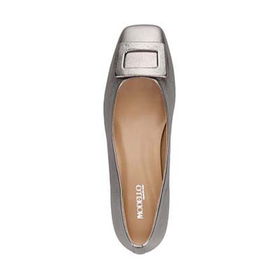 【撥水仕様】モデロ MODELLO 安定感とすっきりを両立させたローヒールパンプス　DML3501 ETHANE 23.0