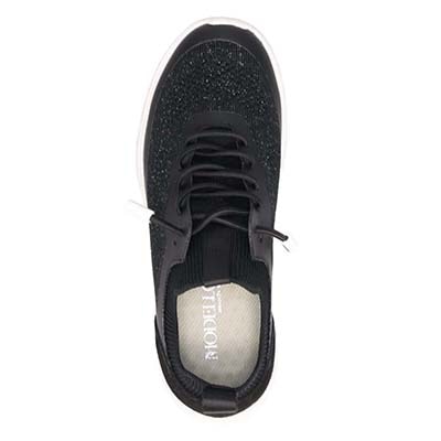 【軽量】モデロ MODELLO 快適な履き心地を追求したスタイリッシュニットテキスタイルスニーカー　DML4301 BLACK 23.0