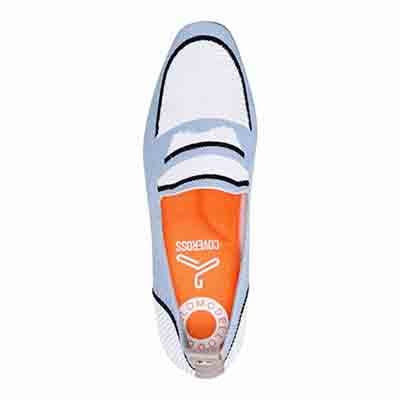 世界初のカバロス加工  モデロ MODELLO ふんわりインソール 超軽量でトラベルバッグにすっぽり入る ニットローファーシューズ  DML5042 BEIGE-M 23.0