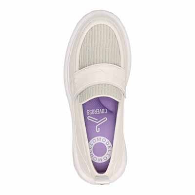 世界初のカバロス加工  モデロ MODELLO 厚底ニットローファーシューズ  DML5043 IVORY 23.0