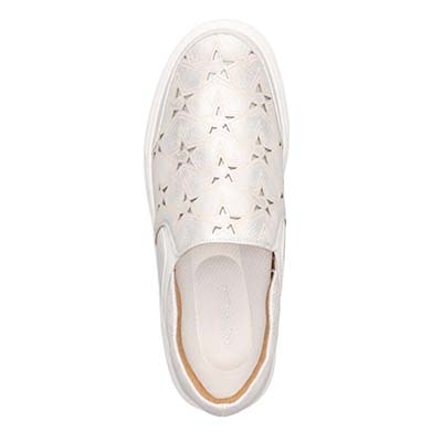 【撥水仕様】モデロ MODELLO スリッポンスニーカー　DML6050 SILVER 23.0