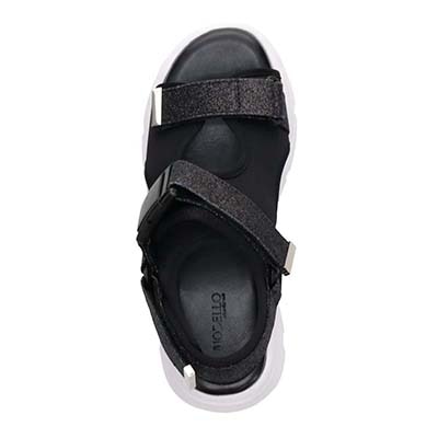 モデロ MODELLO グリッターベルテッド スポーツサンダル　DML6054 BLACK 23.0