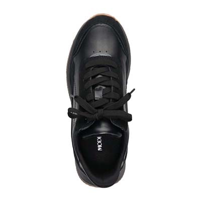 モデロ MODELLO レースアップヒール レザースニーカー　DML6058X BLACK 23.0