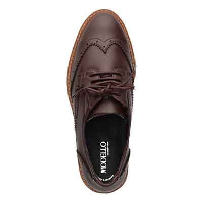 【撥水仕様】モデロ MODELLO 「Recovery Shiatsu Insole」搭載で指圧効果により血行をよくする。ダービーシューズ　DML6062R D-BROWN 23.0