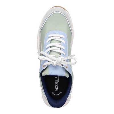 モデロ MODELLO 「リカバリーインソール」搭載で指圧効果により血行を115％促進。Recovery軽量ソールナイロンスニーカー　DML6067R GREEN 23.0