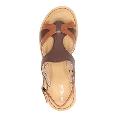 モデロ MODELLO クリーンナチュラル サンダル　DML7128 BROWN/C M　(23.0～23.5)