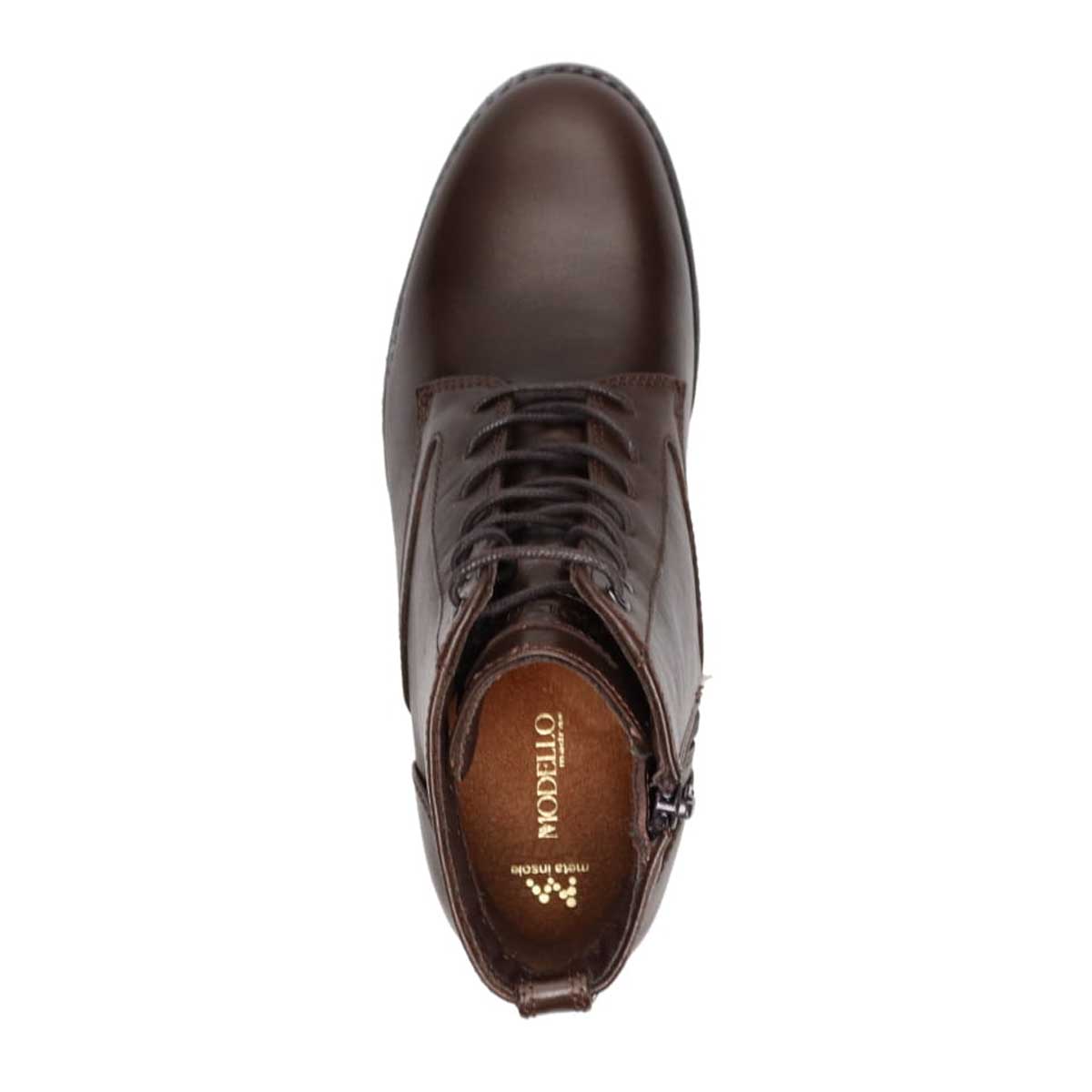  モデロ MODELLO 特許 metaインソール搭載 3.5cm 万能レースアップブーツ DML7151MT D-BROWN 23.0