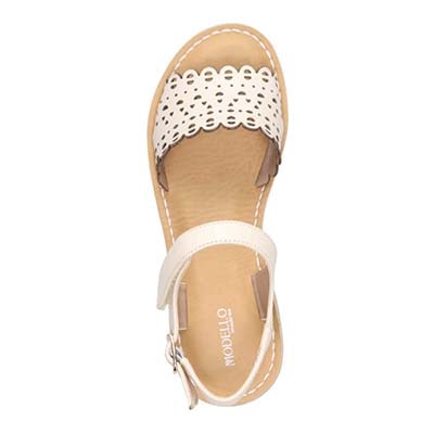 モデロ MODELLO カットワークサンダル　DML7155 IVORY M　(23.0～23.5)