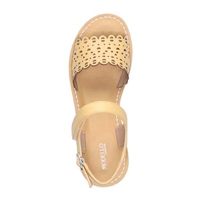 モデロ MODELLO カットワークサンダル　DML7155 MUSTARD M　(23.0～23.5)