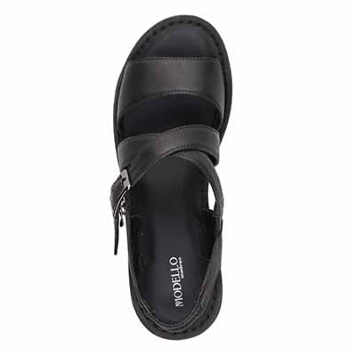 モデロ MODELLO 　ナチュラルレザーフットベットサンダル　DML7156 BLACK M　(23.0～23.5)