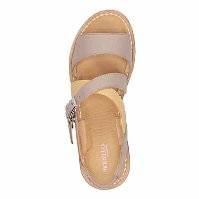 モデロ MODELLO 　ナチュラルレザーフットベットサンダル　DML7156 GREGE/C M　(23.0～23.5)