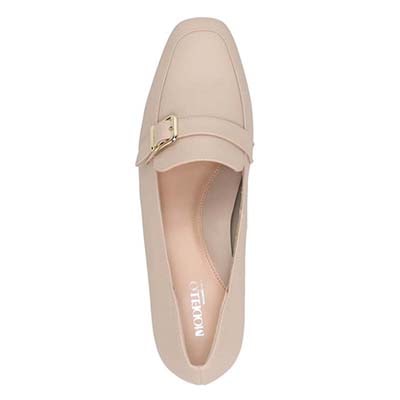 【撥水仕様】モデロ MODELLO ベルテッドローファーパンプス　DML8802 L-BEIGE 23.0