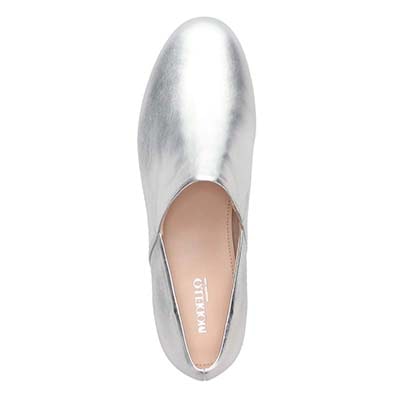 【撥水仕様】モデロ MODELLO ソフトレザースリッポンシューズ　DML8804 SILVER 23.0