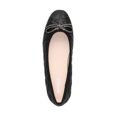 【撥水仕様】モデロ MODELLO 0.5ｃｍヒール バレエシューズ  DML8814 BLACK 23.0