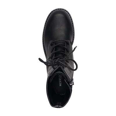 【撥水仕様】モデロ MODELLO 3.5cmヒール カジュアルレースアップショートブーツ  DML8821 D-BROWN 23.0